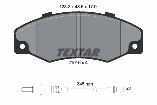 TEXTAR Első fékbetét 2101602_TEXTAR