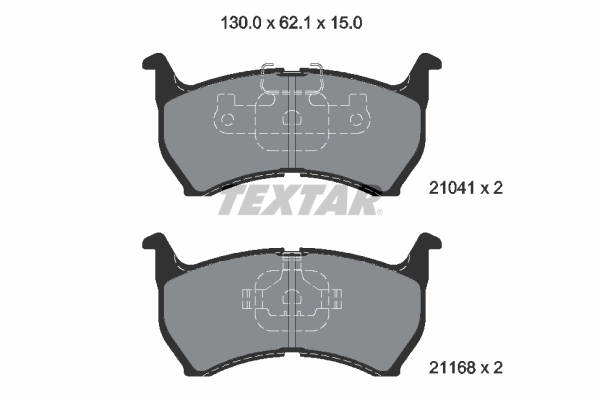 TEXTAR Első fékbetét 2104102_TEXTAR