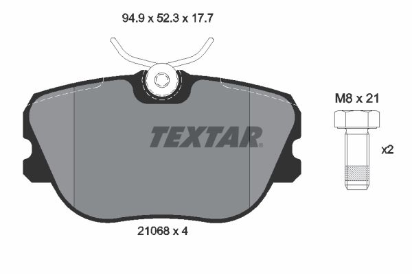 TEXTAR Első fékbetét 2106804_TEXTAR