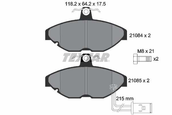 TEXTAR Első fékbetét 2108401_TEXTAR