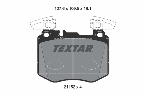 TEXTAR Fékbetét, mind 2115201_TEXTAR