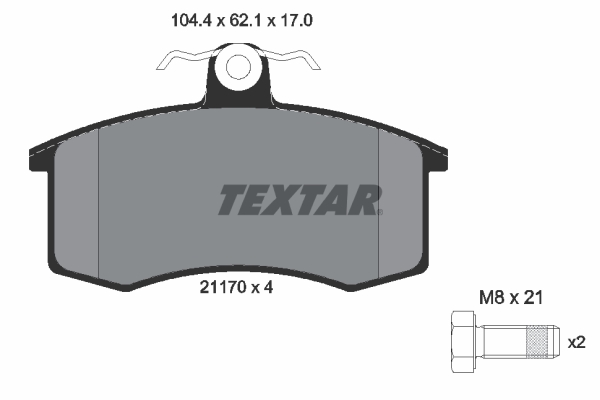 TEXTAR Első fékbetét 2117002_TEXTAR