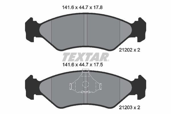 TEXTAR Első fékbetét 2120203_TEXTAR