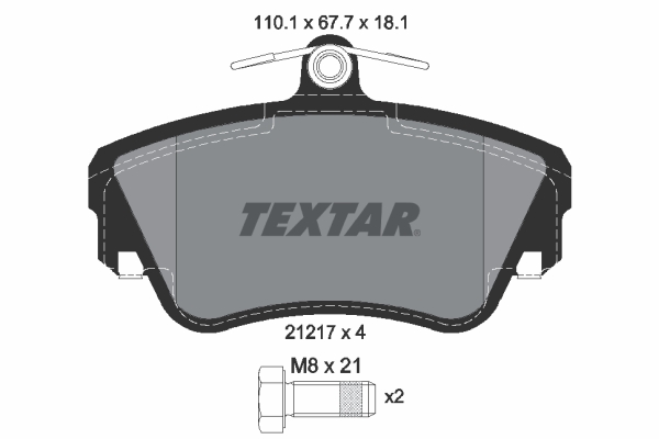 TEXTAR Első fékbetét 2121702_TEXTAR