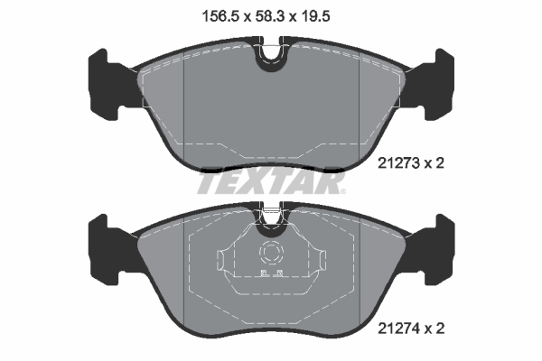 TEXTAR Első fékbetét 2127304_TEXTAR