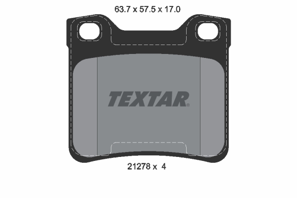 TEXTAR Hátsó fékbetét 2127803_TEXTAR