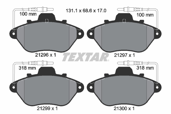 TEXTAR Első fékbetét 2129603_TEXTAR