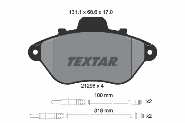 TEXTAR Első fékbetét 2129802_TEXTAR