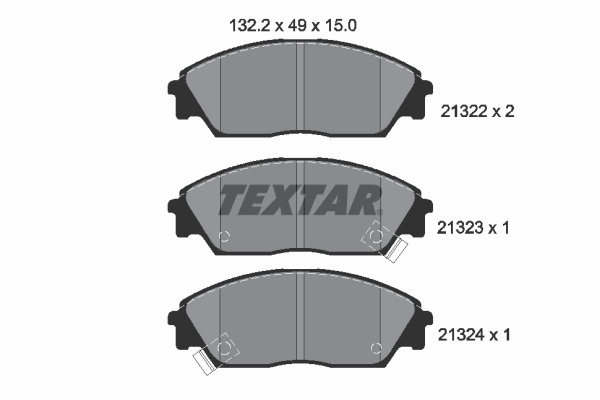 TEXTAR Első fékbetét 2132201_TEXTAR