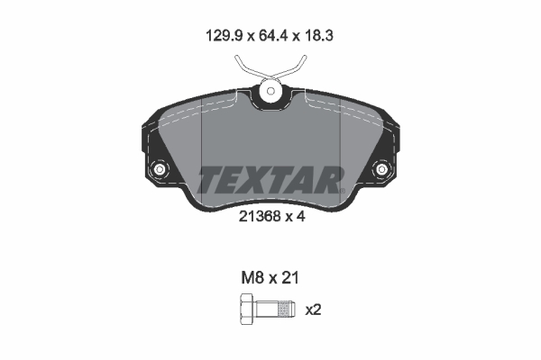 TEXTAR Első fékbetét 2136801_TEXTAR