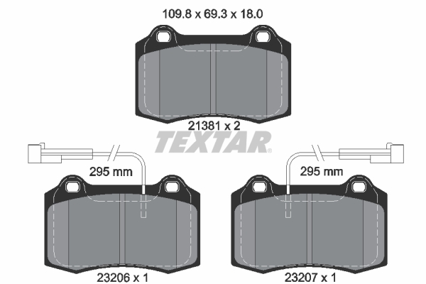 TEXTAR Első fékbetét 2138103_TEXTAR