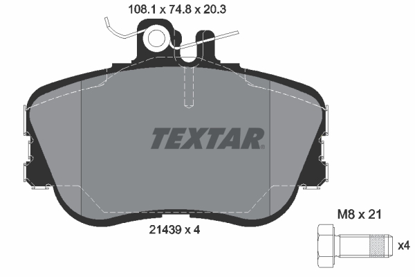 TEXTAR Első fékbetét 2143905_TEXTAR