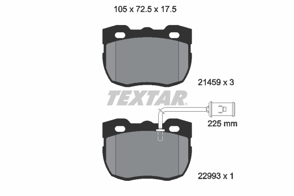 TEXTAR Fékbetét, mind 2145905_TEXTAR