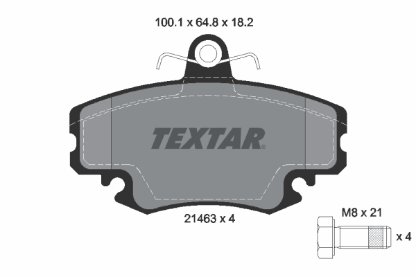 TEXTAR Első fékbetét 2146306_TEXTAR