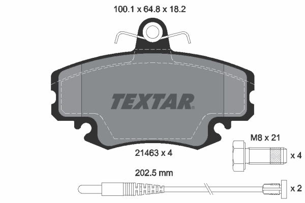 TEXTAR Első fékbetét 2146304_TEXTAR