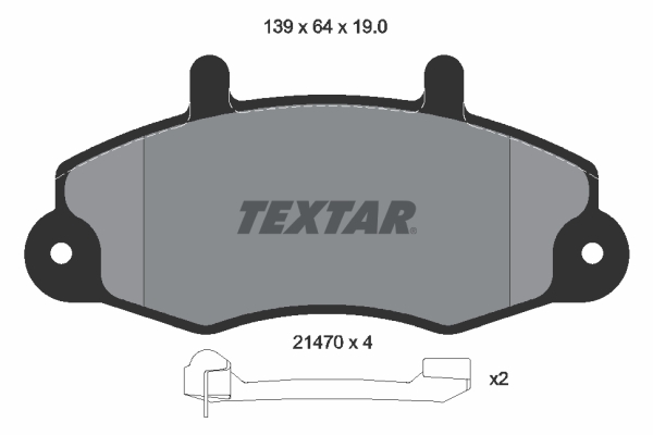 TEXTAR Első fékbetét 2147002_TEXTAR