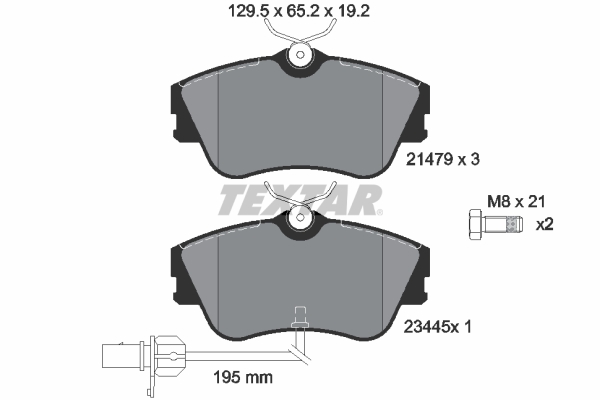 TEXTAR Első fékbetét 2147903_TEXTAR