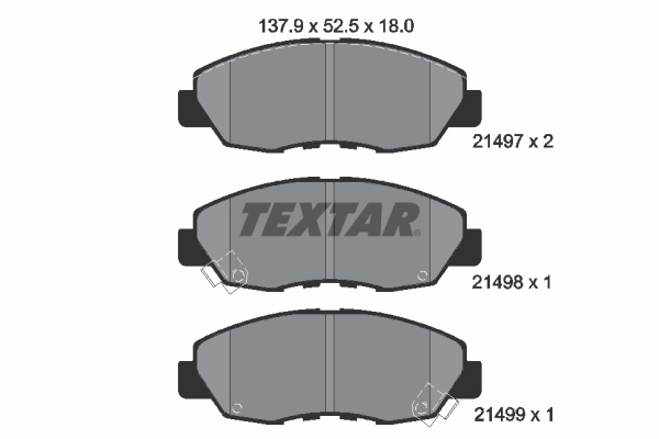 TEXTAR Első fékbetét 2149701_TEXTAR