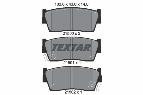 TEXTAR Első fékbetét 2150001_TEXTAR