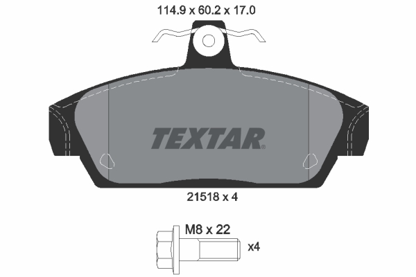 TEXTAR Első fékbetét 2151801_TEXTAR