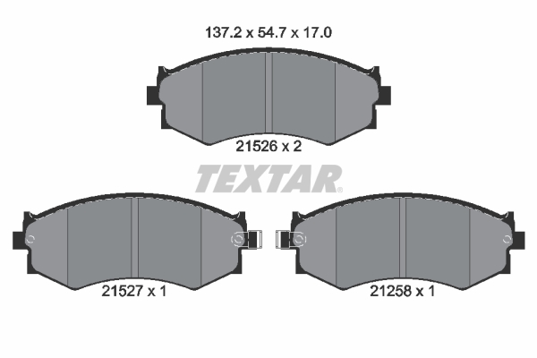 TEXTAR Első fékbetét 2152601_TEXTAR