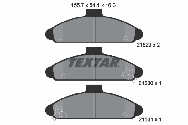 TEXTAR Első fékbetét 2152901_TEXTAR