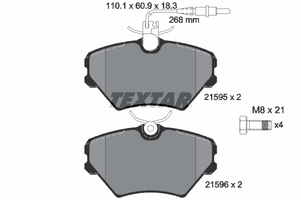 TEXTAR Első fékbetét 2159502_TEXTAR