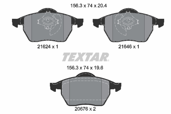 TEXTAR Első fékbetét 2162402_TEXTAR