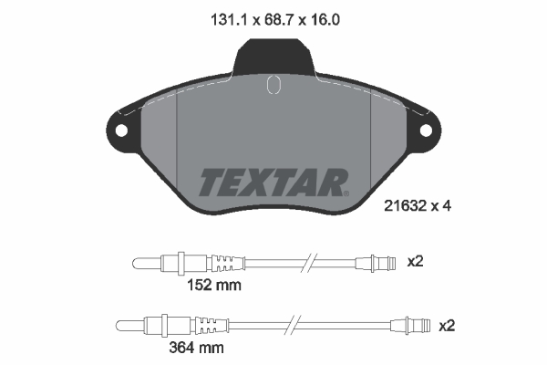 TEXTAR Első fékbetét 2163201_TEXTAR