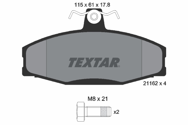 TEXTAR Első fékbetét 2166201_TEXTAR