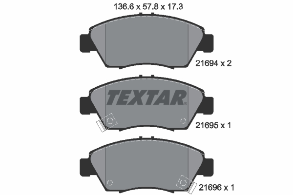 TEXTAR Első fékbetét 2169401_TEXTAR