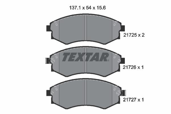 TEXTAR Első fékbetét 2172502_TEXTAR