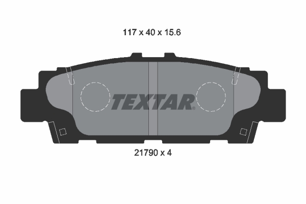 TEXTAR Hátsó fékbetét 2179001_TEXTAR