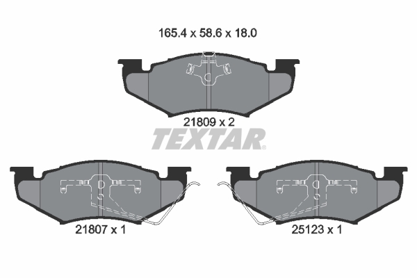 TEXTAR Első fékbetét 2180902_TEXTAR