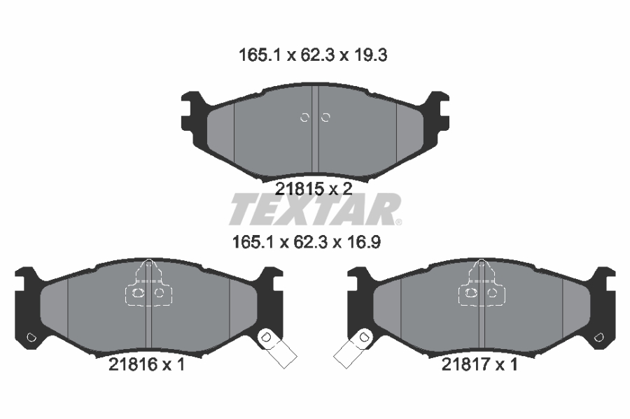 TEXTAR Első fékbetét 2181501_TEXTAR