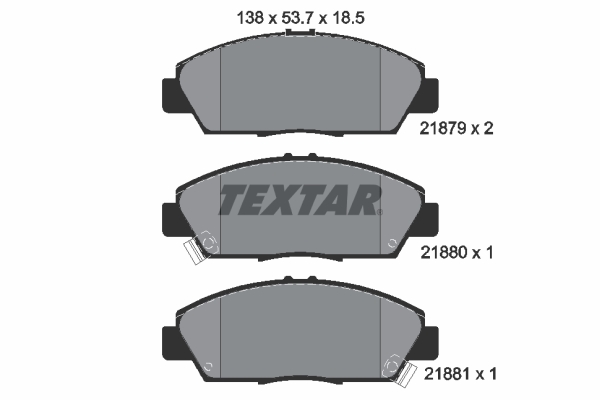 TEXTAR Első fékbetét 2187901_TEXTAR