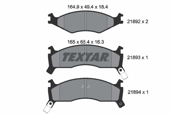 TEXTAR Első fékbetét 2189202_TEXTAR