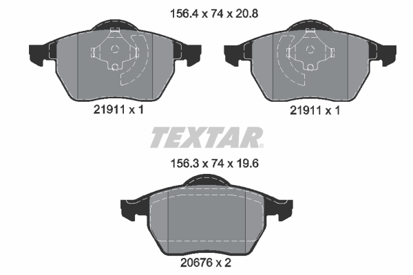 TEXTAR Első fékbetét 2191102_TEXTAR