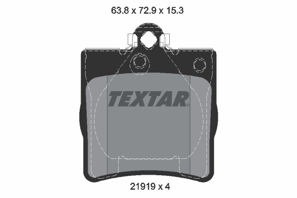 TEXTAR Hátsó fékbetét 2191981_TEXTAR