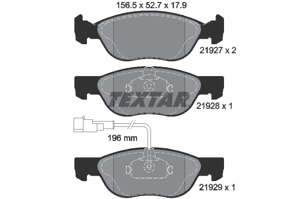 TEXTAR Első fékbetét 2192701_TEXTAR