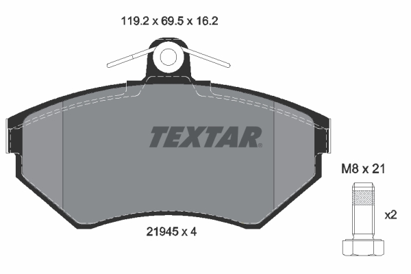 TEXTAR Első fékbetét 2194502_TEXTAR