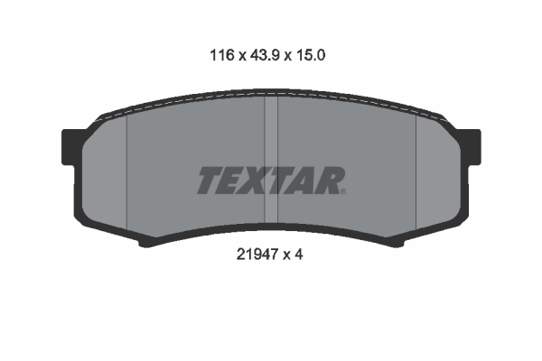 TEXTAR Hátsó fékbetét 2194701_TEXTAR