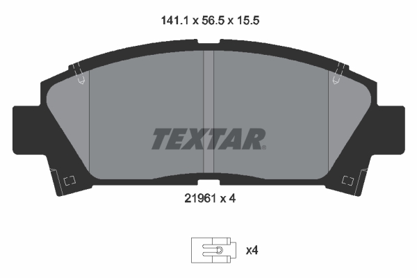 TEXTAR Első fékbetét 2196102_TEXTAR