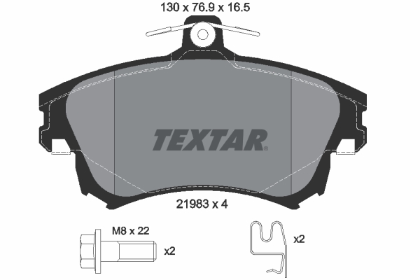 TEXTAR Első fékbetét 2198304_TEXTAR