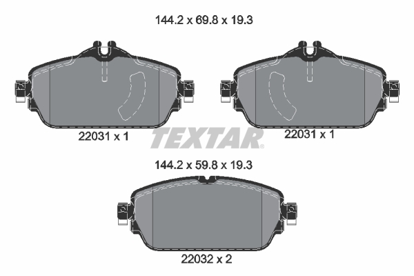 TEXTAR Első fékbetét 2203101_TEXTAR