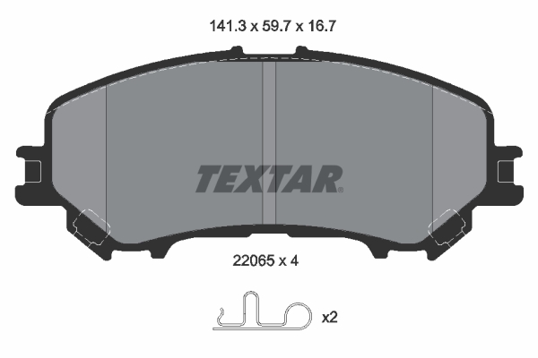 TEXTAR Első fékbetét 2206503_TEXTAR