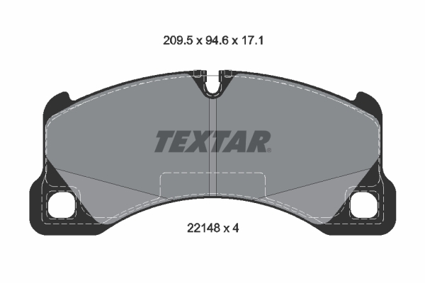 TEXTAR Fékbetét, mind 2214801_TEXTAR