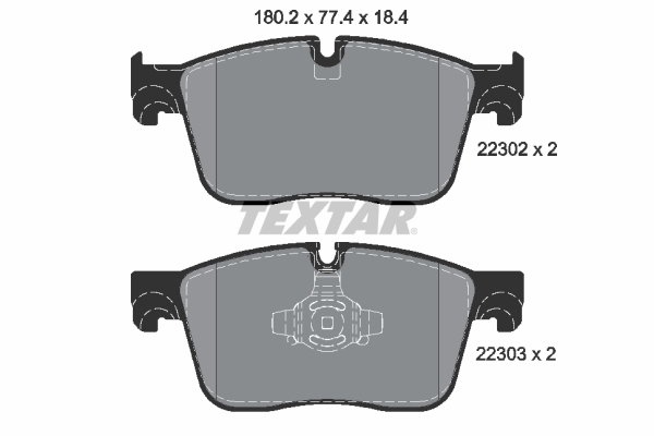 TEXTAR Első fékbetét 2230201_TEXTAR