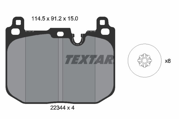 TEXTAR Első fékbetét 2234401_TEXTAR