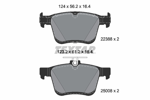 TEXTAR Fékbetét, mind 2238801_TEXTAR